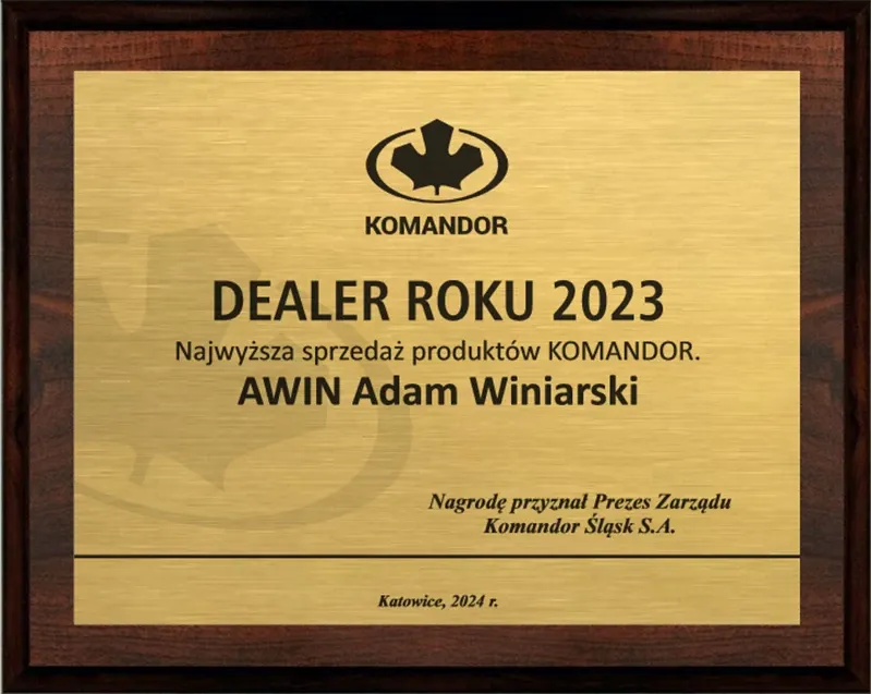 Autoryzowany salon sprzedaży mebli Komandor w Krakowie - DEALER ROKU 2021